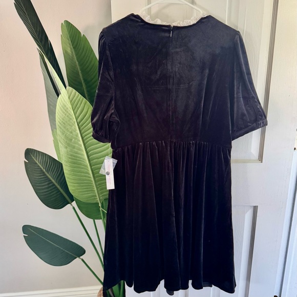ModCloth NWT Velvet Lace Mini Dress - Picture 6 of 8